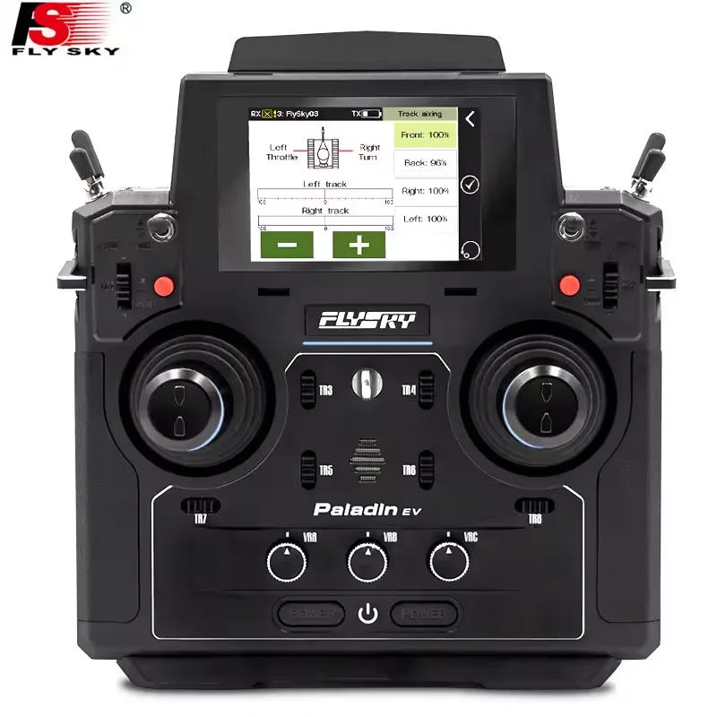 FLYSKY PL18EV Paladin 2.4G 18CH 5D Hall Sensor Gimbals AFHDS3 Radio Transmitter 3.5Inch TFT Touch Screen Model2 for RC Model Car