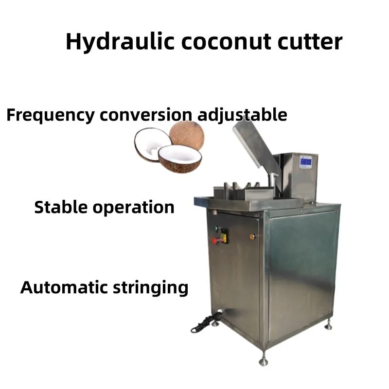 Bench Top Stainless Steel Coconut Opening Lid Removing Machine Commercial Coconut Half Cutting Splitter For Coconut Juice Shop