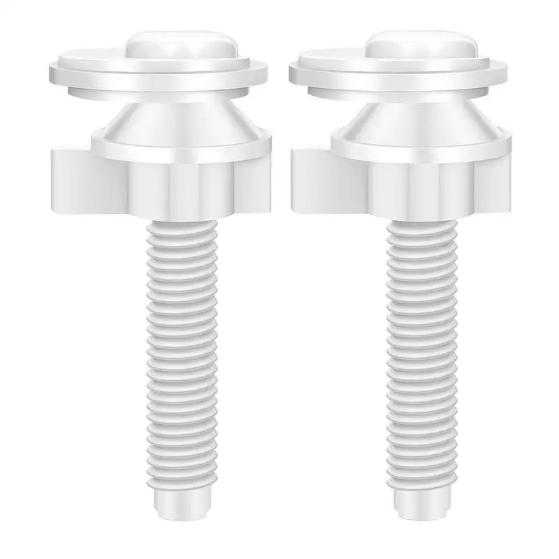 Toilet Lid Screws 2pcs Toilet Lid Screw Connector With Washers Toilet Seat Bolts Replacement Kit Fasteners Fixing Set For