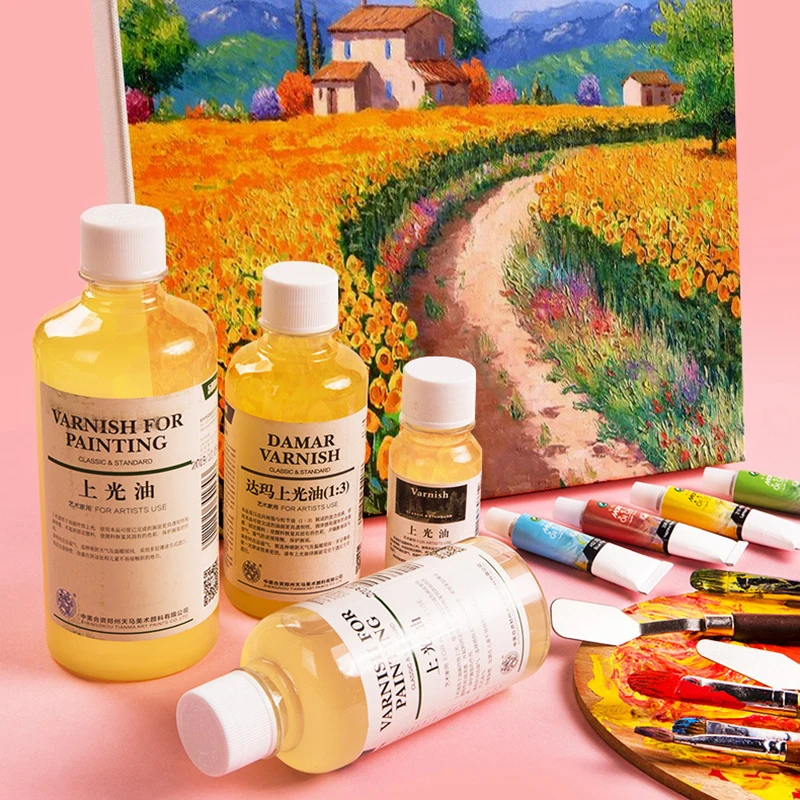 Oil Paint Thinner Colorless and Odorless Oil Painting Color Tinting Medium Blending Liquid 75/500 ml Art Supplies Painting Tools