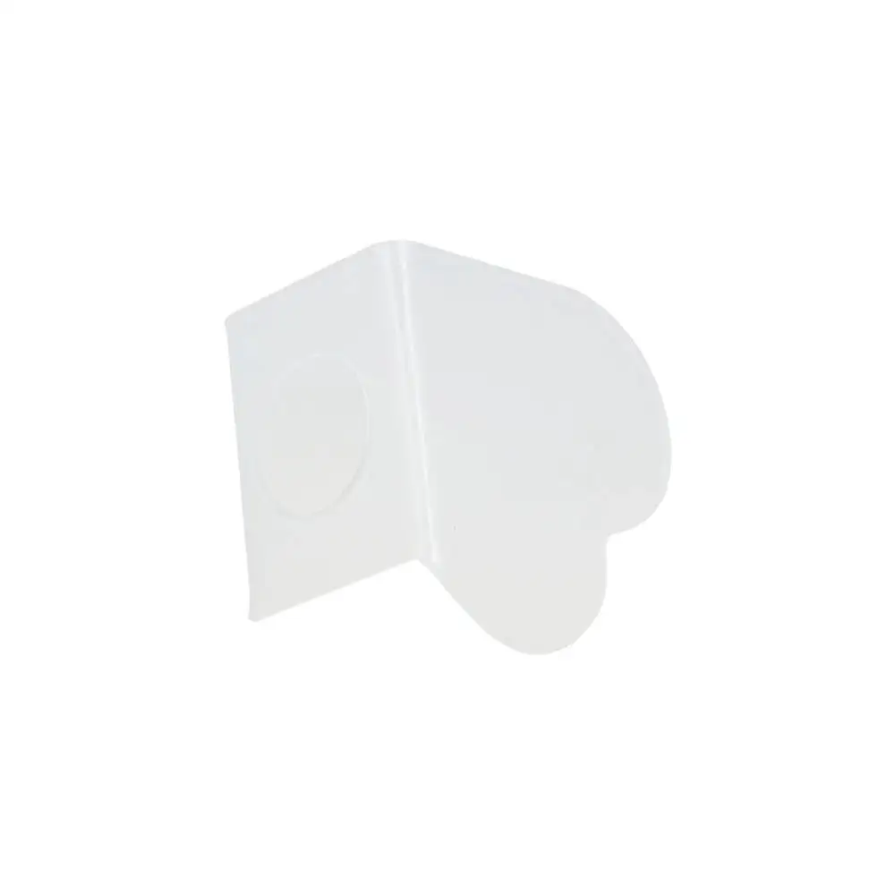 لوحة ألوان أكريليك شفافة قابلة لإعادة الاستخدام، لوحة طلاء محمولة على شكل قلب، لوحة خلط الأساس المحمولة، أداة مانيكير #3