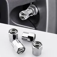 Car Aluminum AlloyTyre Rim Stem Covers For Nissan Qashqai X J10 Trail Tiida Teana Skyline Juke X-trail Almera Rogue Sport Versa