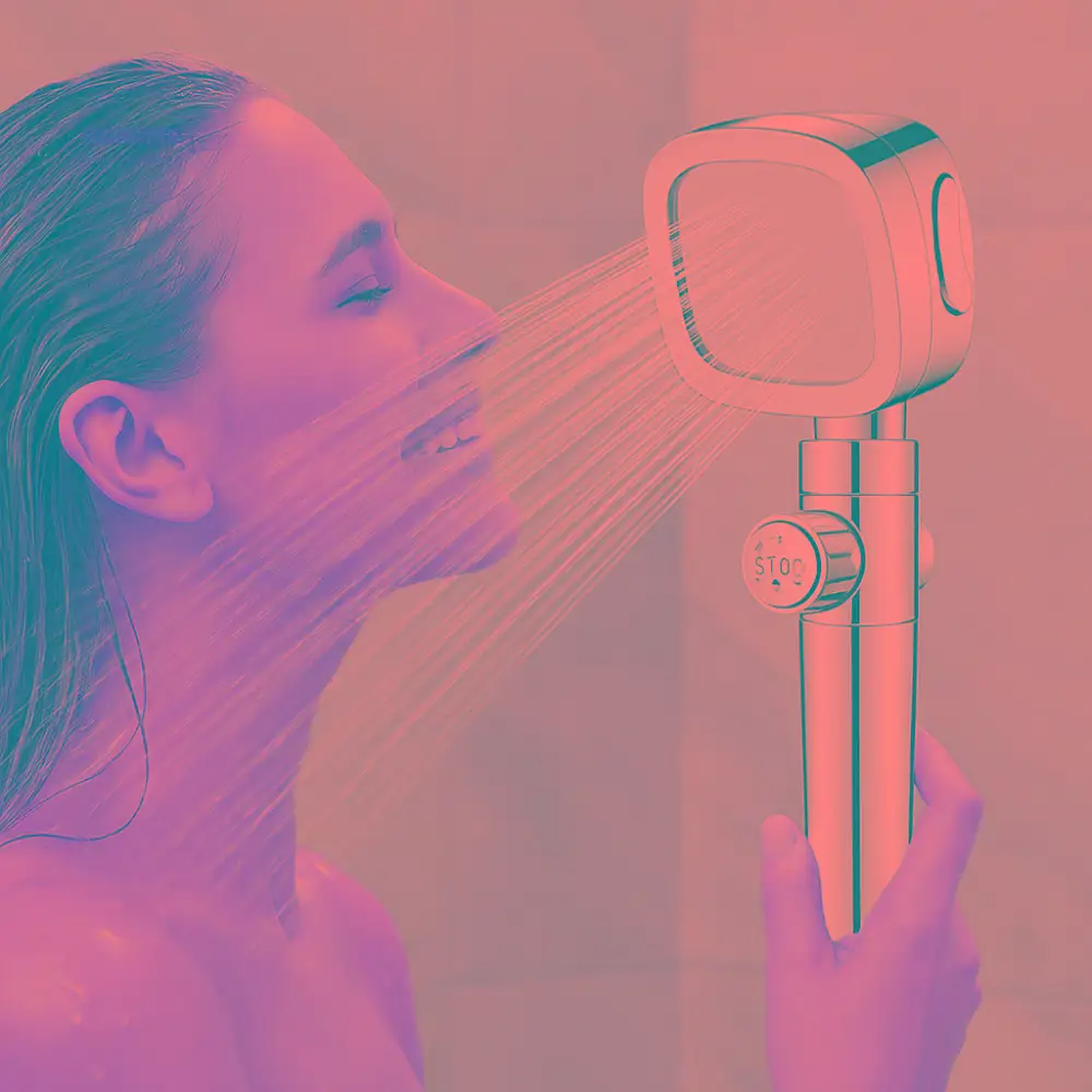 

3-режимная душевая насадка высокого давления, простая установка, экономия воды на одной кнопке, универсальная легкая роскошная насадка для душа