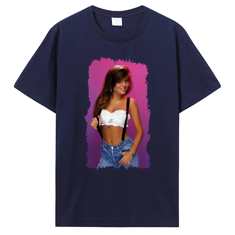 Kelly Kapowski Shirt Saved By The Bell Amber Thiessen Retro 80s Sitcom Summer Style Fashion Men Casual Tees Novelty T Shirts