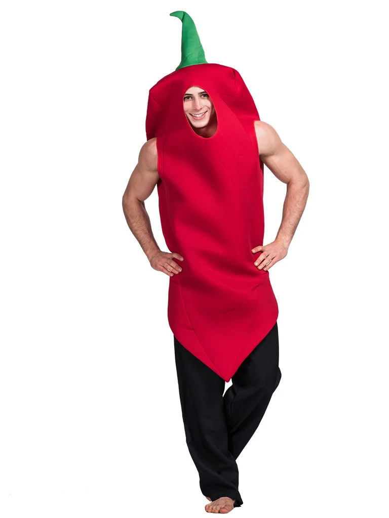 

loween Funny Performance Suit Pepper Costume Cosplay Stage Wear ex One Size Fits All Chinese Production 208 Spring