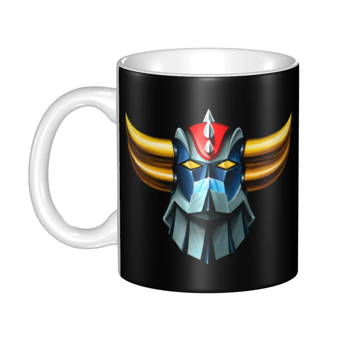 Tazas de Cerámica Personalizadas con Diseño de Robot UFO Grendizer Goldorak, Taza de Café de Cerámica Mazinger Z, Regalo Creativo