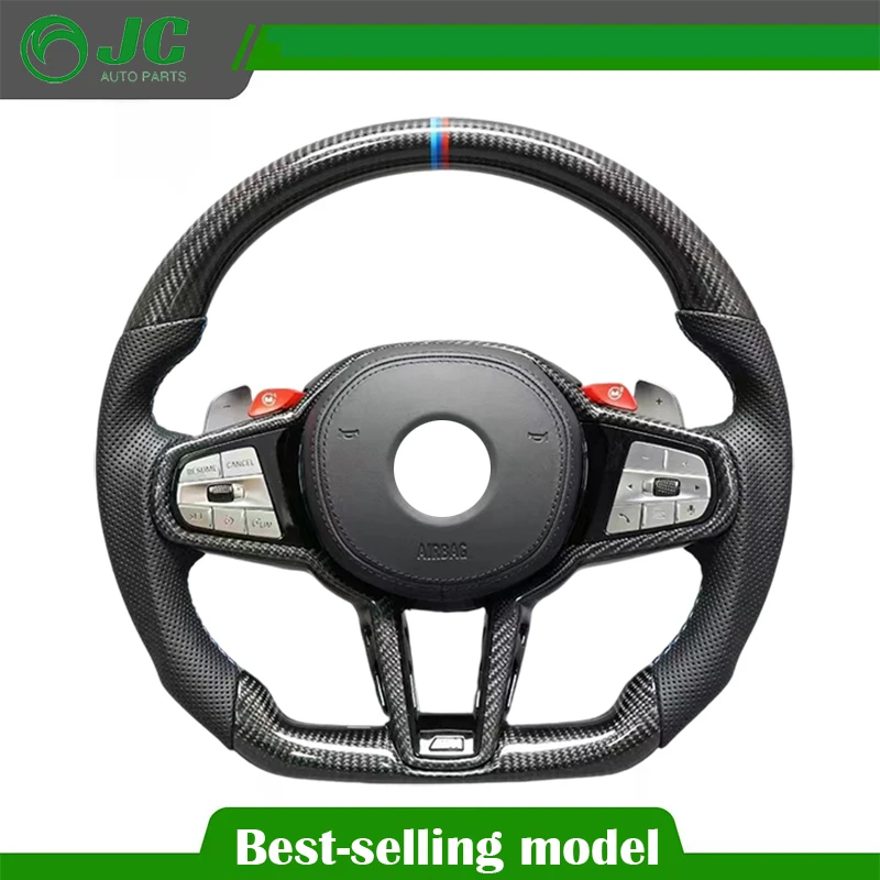 

Рулевое колесо для BMW G Series M3 G80 M4 G82 X3 G01 X4 G02 X5 G05 X6 G06 G11 G12 G20 G29 G30 Z4 (настраиваемый)