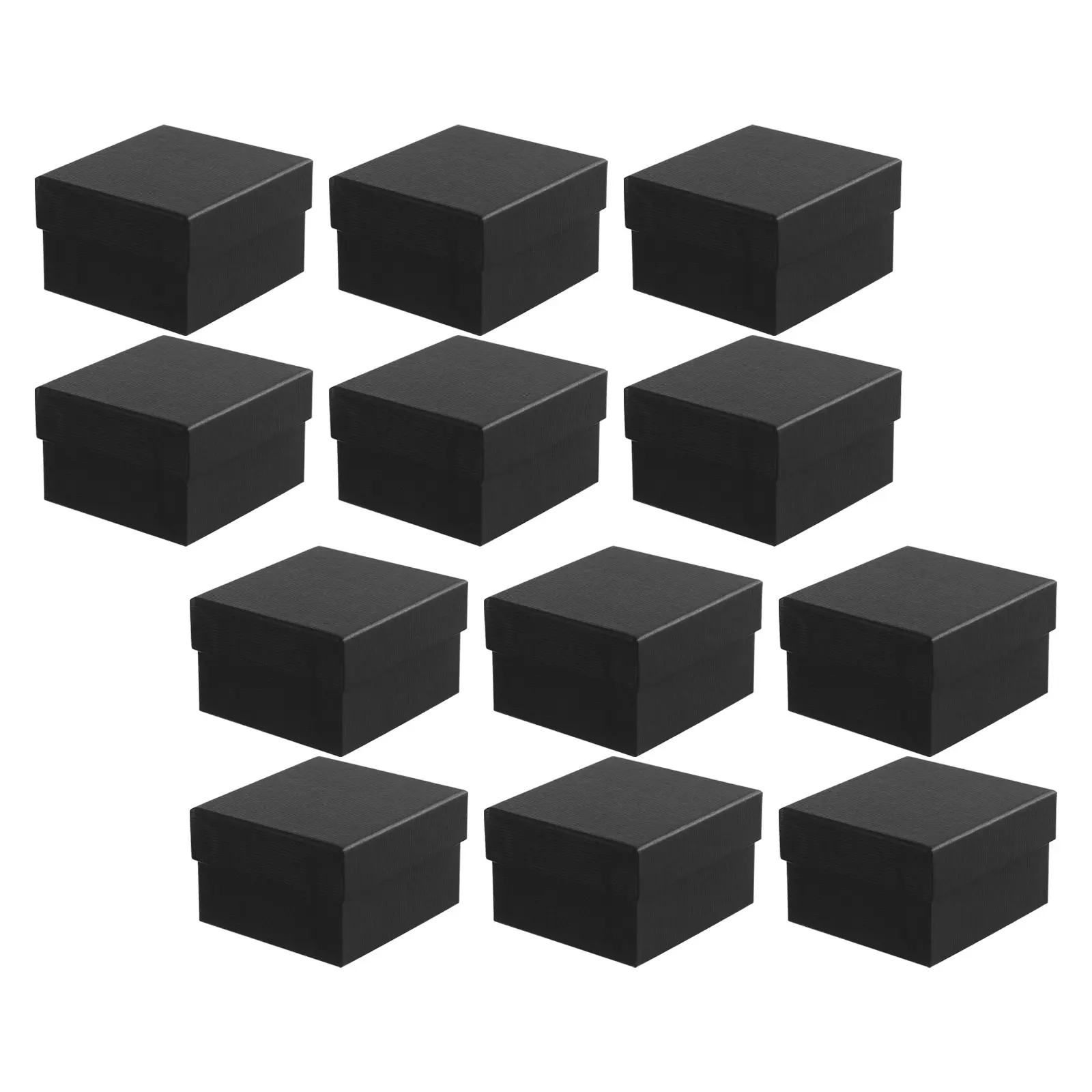 

12Pcs Watch Gift Box Single Jewelry Organizer Black Soft Cushion Protective Case for Men Women Anniversary Birthday