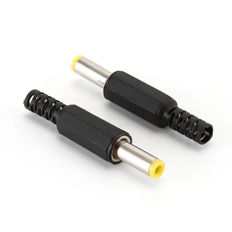 20 قطعة/10 قطعة/5 قطعة 5.5 مللي متر x 2.5 مللي متر/ 5.5 مللي متر x 2.1 مللي متر تيار مستمر مقابس الطاقة ذكر برميل موصلات أسود 5.5*2.5 5.5*2.1 #4