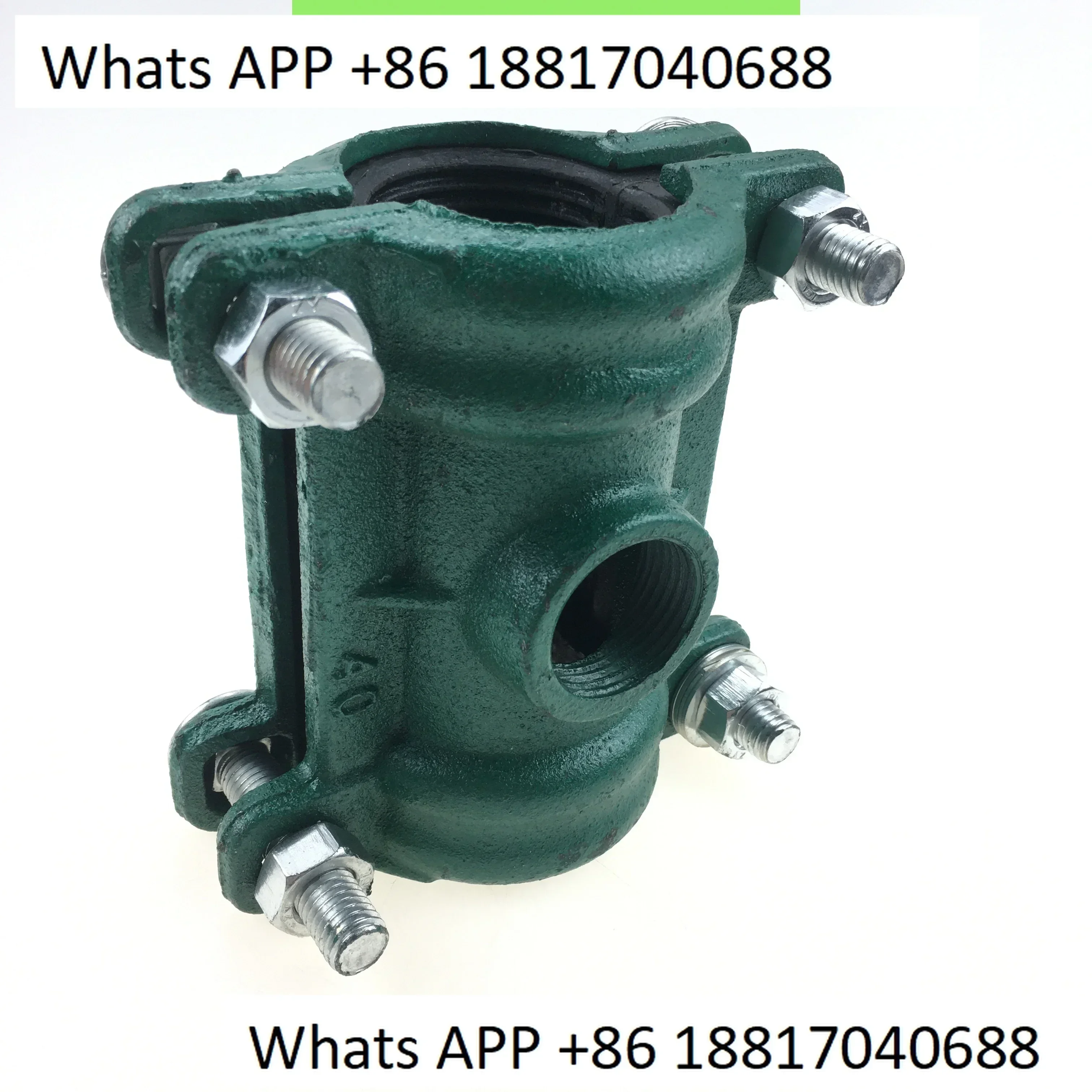 Waterseparator emergency repair tee leak repair clip ductile iron galvanizedPEpipe variable diameter plugger increased interface