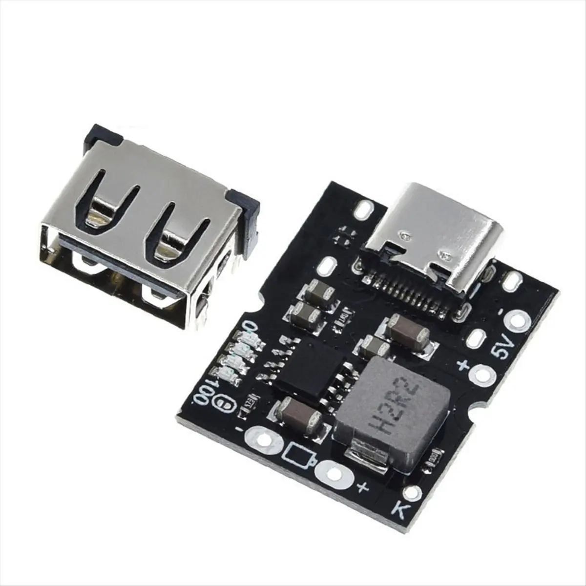 SWXF Type-C USB 5V 2A Boost Converter Step-Up Power Module Lithium Battery Charging Protection Board DIY Charger,No Welding
