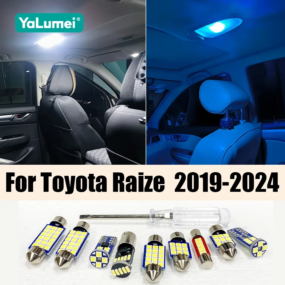 For Toyota Raize 2019 2020 2021 2022 2023 2024 Car LED Bulbs Interior Reading Lamp Vanity Mirror Trunk Light Accessories