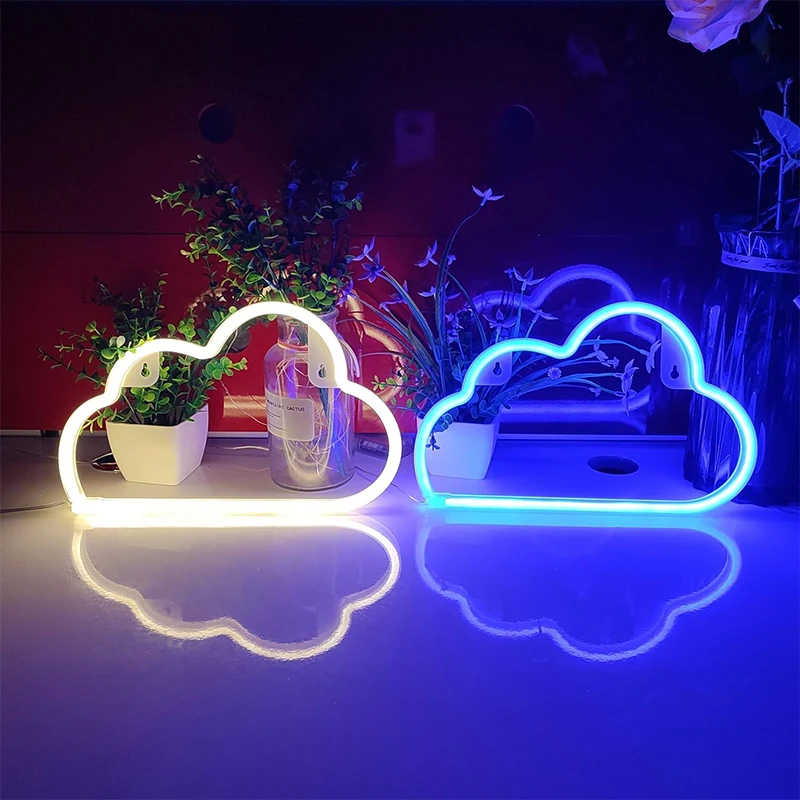 Lightning Neon Signs, LED Neon Wall Decor Light, Decorative Lights, Battery Powered Lighting, Room Decor for Bedroom, Living Roo