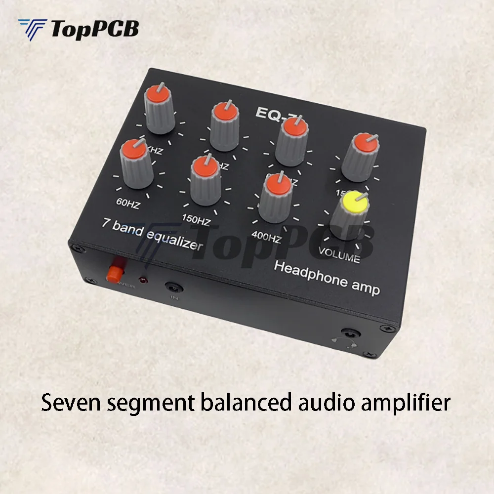 Audio EQ-7 Audio Signal Preamplifier 7 Band Equalizer Adjust High School Bass Sound Phone Computer Headphone Amplifier