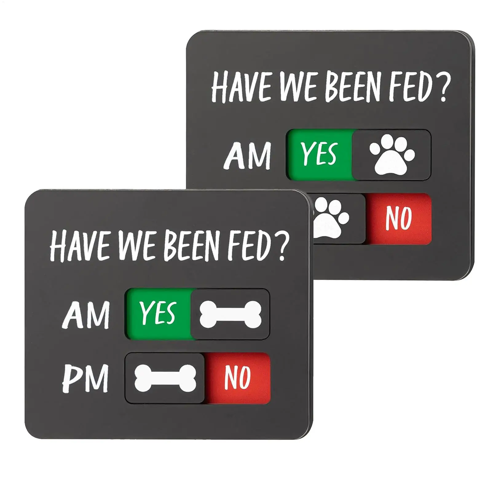 Dog Feeding Reminder Fed Fridge Sign Magnetic Acrylic Pet Supplies Have We Been Fed Fridge Sign For Food Home Kitchen Door