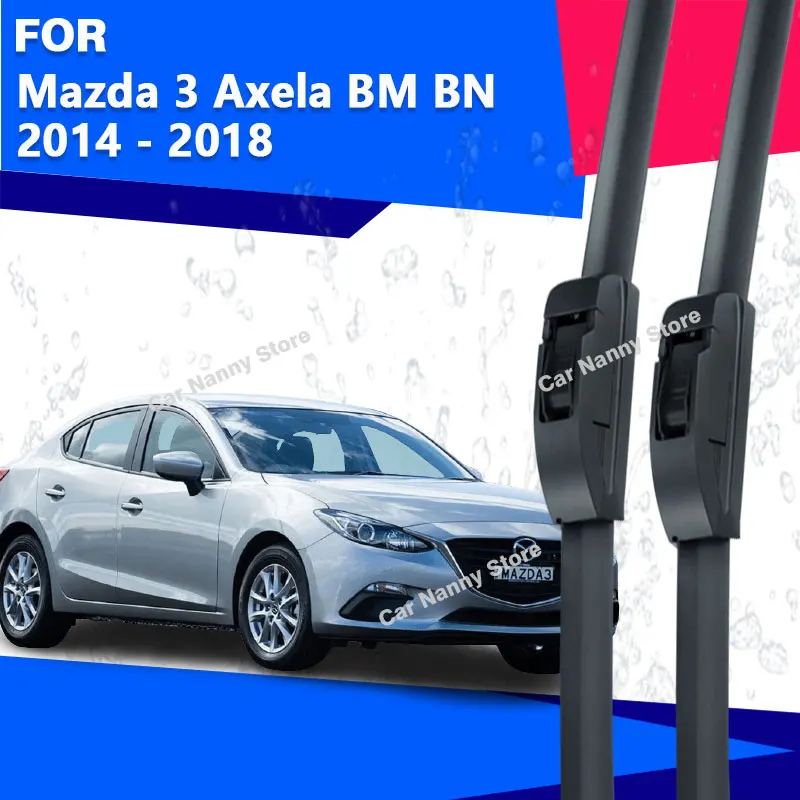 

Front Windshield Windscreen Blades for Mazda 3 Axela BM BN 2014 2015 2016 2017 2018 Car Wipers Windshield Accessories