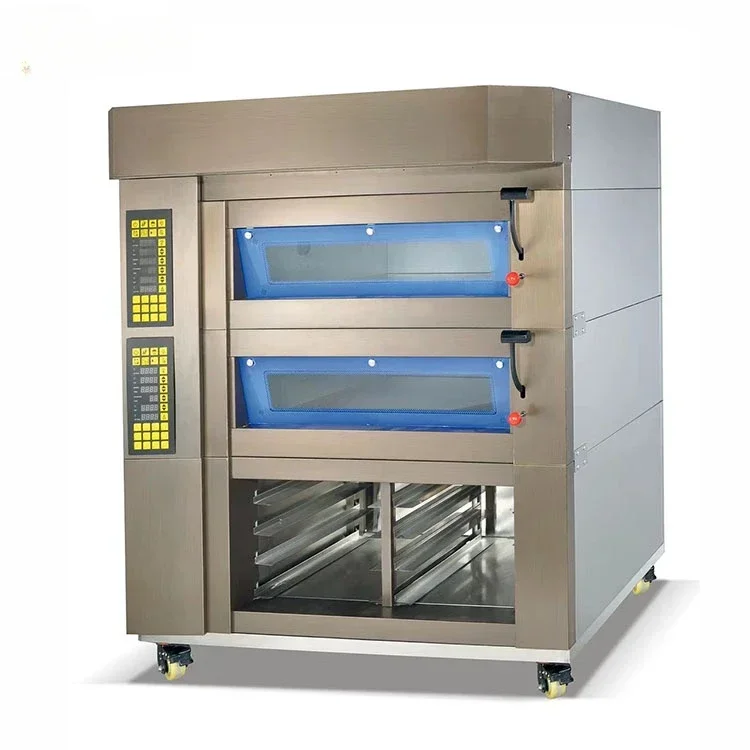 Baking Equipment Machine Commercial Industrial Horno Crematorio Humano Electric Gas Bread Maker Baking Deck Oven