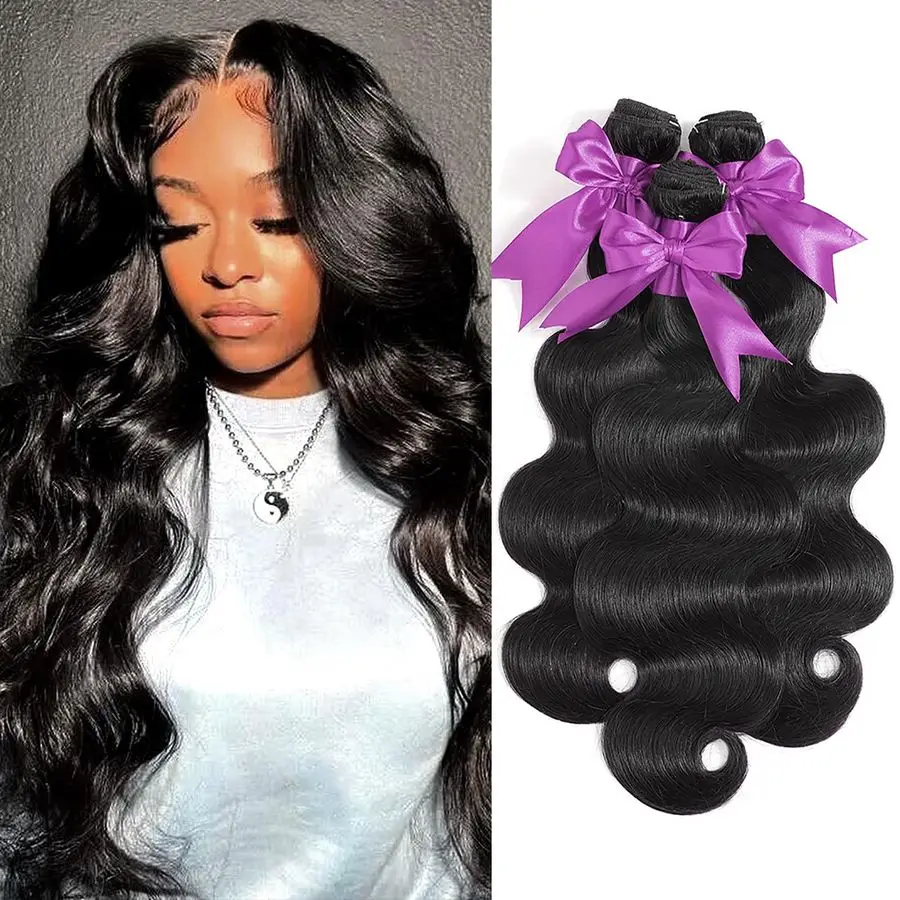 

Human Hair Bundles 16 18 20 Inch Body Wave Bundles Human Hair 100 Unprocessed Brazilian Virgin Weave 3 Bundles Deals