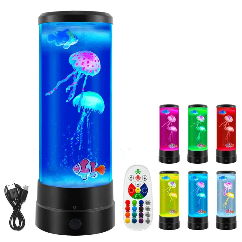 

Jellyfish Lamp with 16 Color and Remote Control Room Decor Mood Lighting for Kids Adult Men Women Friends Christmas Gift