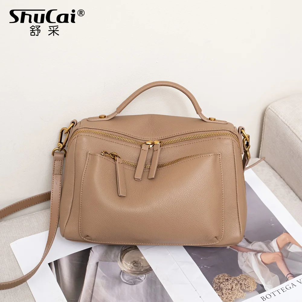 Genuine Grade Cow Leather Women Shoulder Crossbody Bag Luxury Designer Brand Ladies Fashion Small Handbag for Woman High Quality