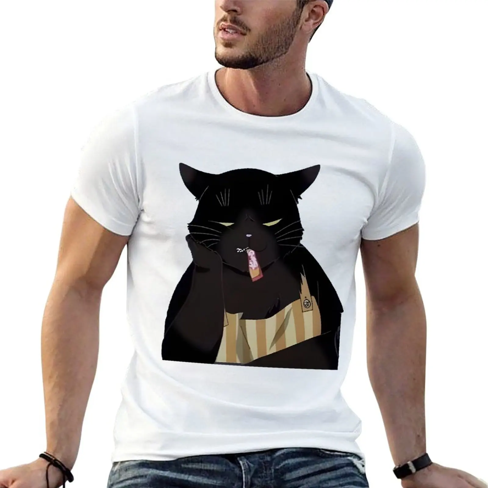 

The Masterful Cat Is Depressed Again Today T-Shirt cotton t shirts high quality t shirts cotton 100% T-Shirt