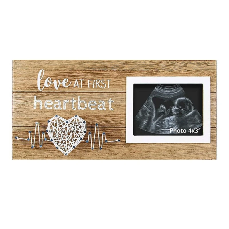 

Wooden Picture Frame Baby Ultrasound Picture Frame Pregnancy Gift for Parents W3JF