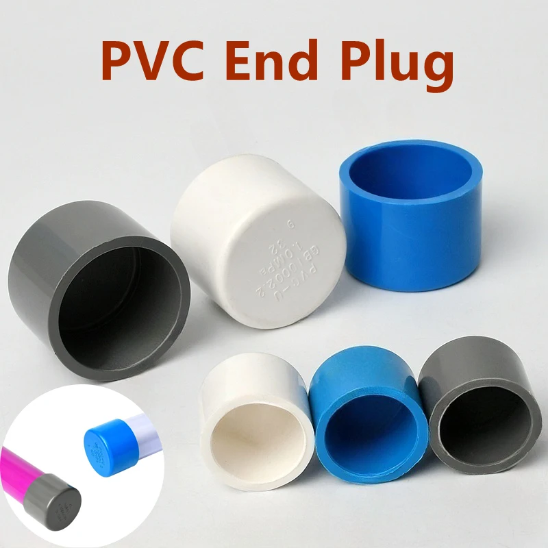 

1PC I.D 16~110mm PVC End Plug Garden Irrigation Aquarium Fish Tank Fittings Water Pipe Connector Joints Farm Accessories Adapter