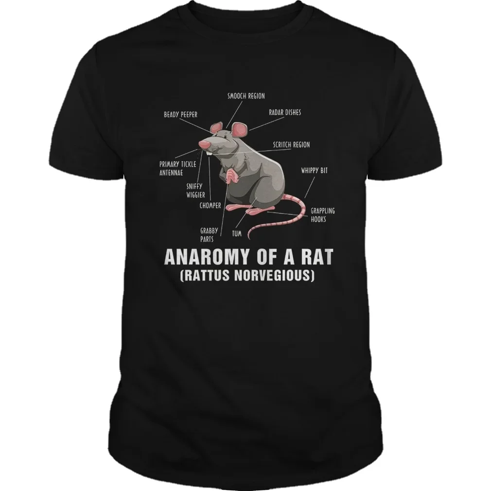 

Anatomy of Pet Rat Funny Rat Lover Gift T-Shirt. Summer Cotton Short Sleeve O-Neck Men's T Shirt New S-3XL
