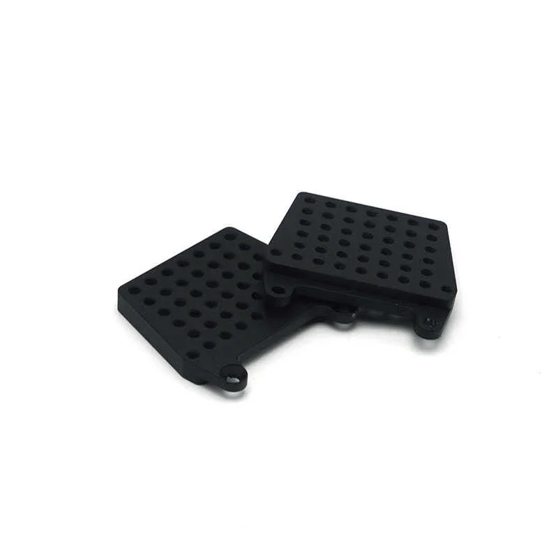 Simulazione Staffa Ammortizzatore Posteriore Nero per 1/10 RC Crawler Car Traxxas TRX4 Defender AXIAL SCX10 RC4WD Accessori