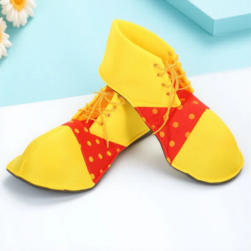 Clown Dress Up Shoes Halloween Cosplay Shoes Big Clown Shoes for Circus Costume Party Christmas Performance Props Accessory