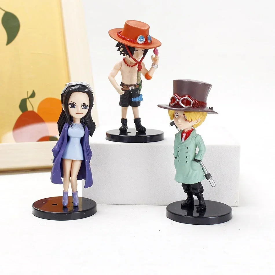 6pcs/set New Anime Exquisite Figure Luffy New Action Collectible Model Decoration Doll Children Toys For Birthday Christmas Gift