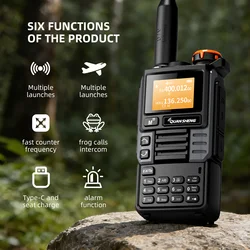 Quansheng UV-K6 Upgrade UV-K5 (99) Interphone 5W Air Band Radio Tyep C Charging UHF VHF DTMF FM Scrambler NOAA Wireless Frequenc