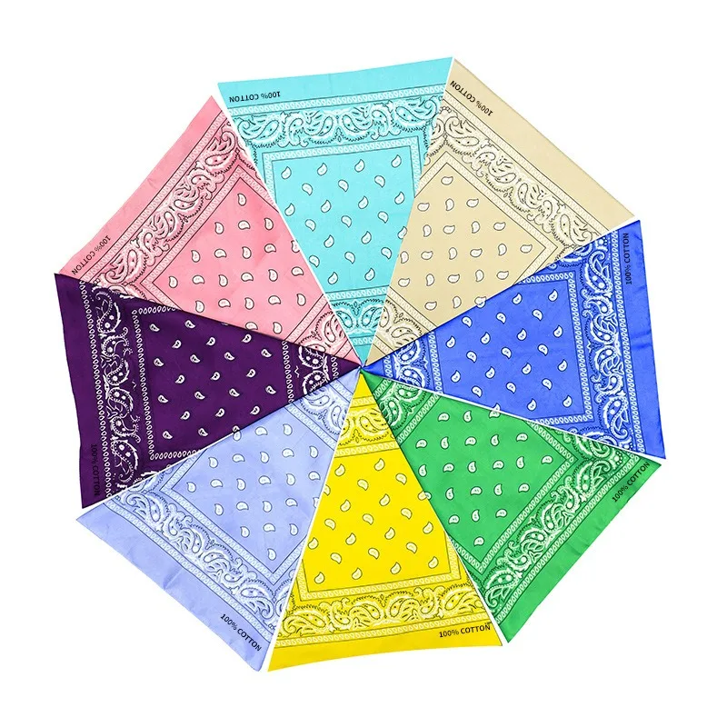 Hiphop Multifunctional Bandana - Trendy Paisley Scarf for Men Women (Breathable Head Wrap, Gift for Streetwear Fans)‌