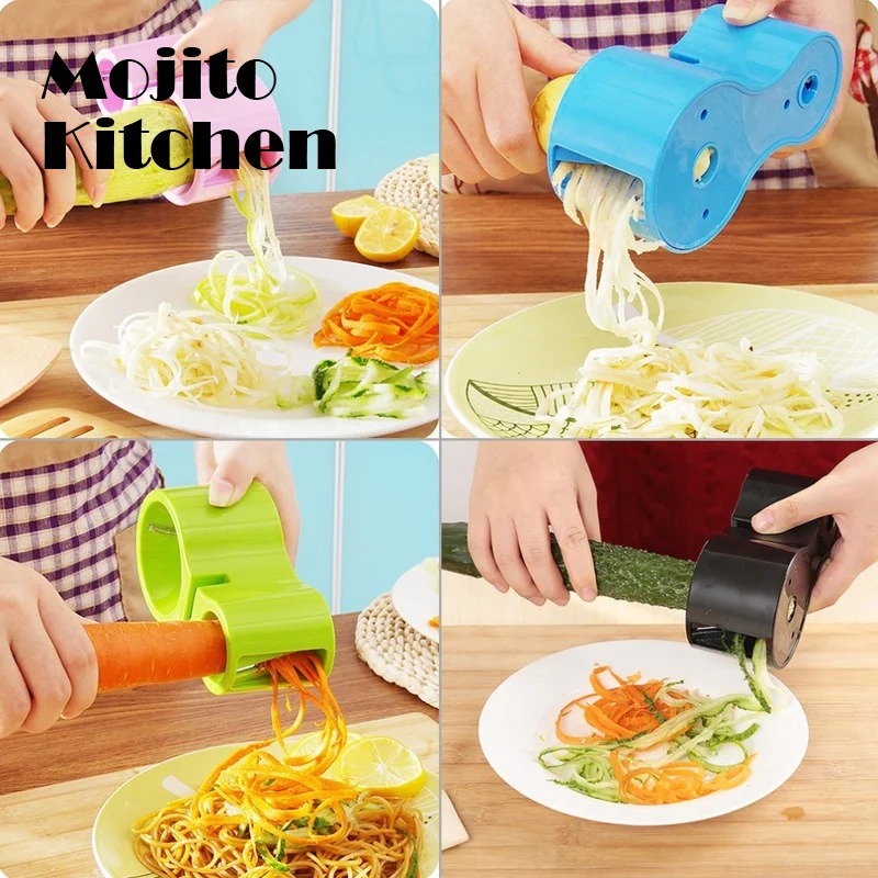 Vegetable Spiralizer Cutter Sharpener Potato Fruit Spiral Zucchini Salad Vegetal Gadgets Keuken Cooking Kitchen Accessories Tool