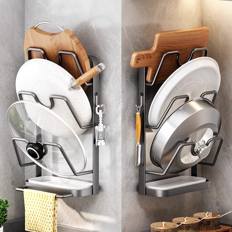 

Kitchen storage rack, pot lid rack, cutting board rack, wall storage rack