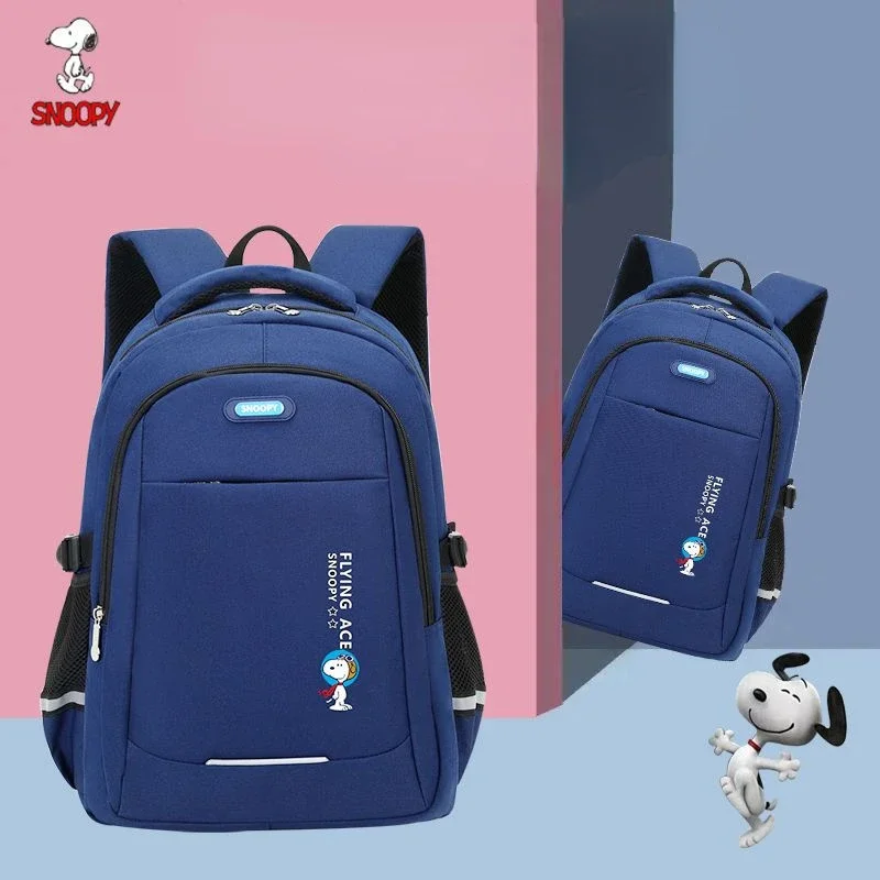 Snoopy European and American new style simple cartoon pattern large capacity durable and burden-reducing breathable backpack