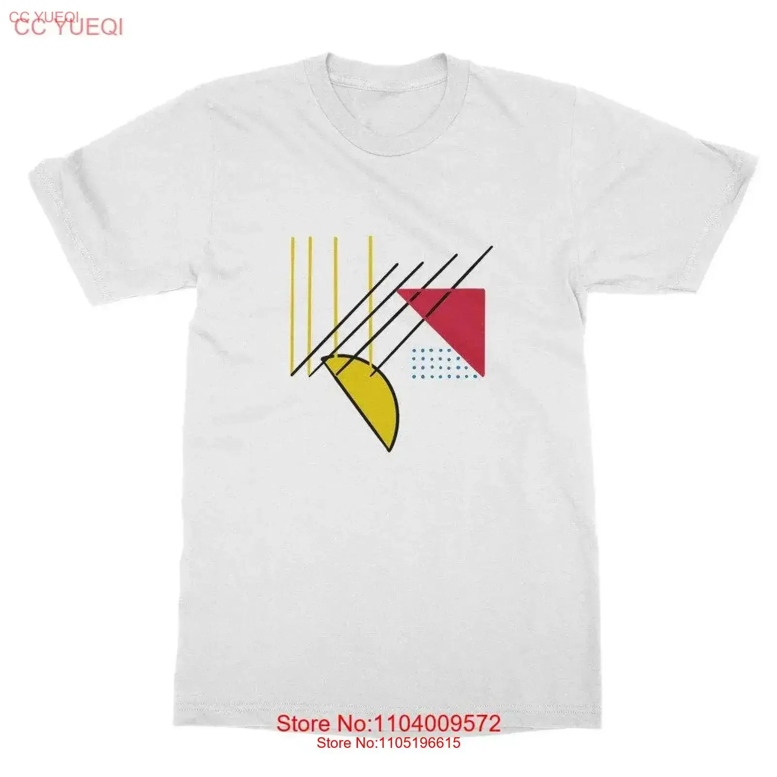 Geometric pattern Classic T Shirt Bauhaus styleArtist Adult Mens Tops Womens vintage Washed Stretched Stylish Unisex homme