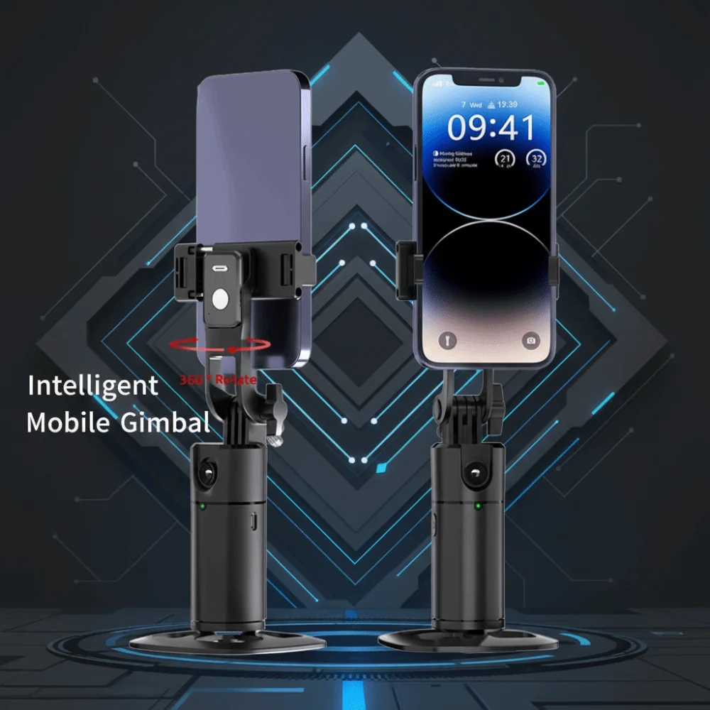 Auto Face Tracking Auto Tracking Gimbal Intelligent Stabilizer Function Smartphone Gimbal Stabilizer Automatic 360° Rotating