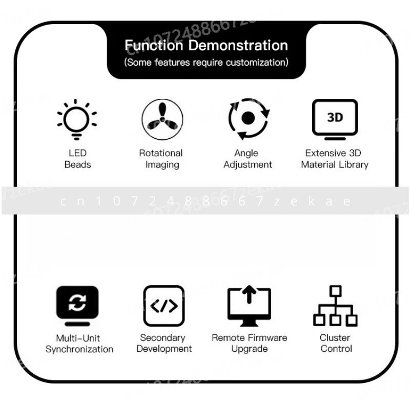 

Custom Outdoor LED 3D Fan Advertising Machine Projector HD LED Holographic Display 3D Hologram Fan