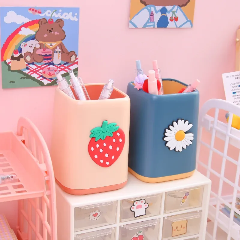 جديد الحيوان حامل القلم الرصاص صندوق القرطاسية تخزين الحاويات مستحضرات التجميل سطح المكتب لطيف المنظم صندوق اللوازم المدرسية القلم الحاويات