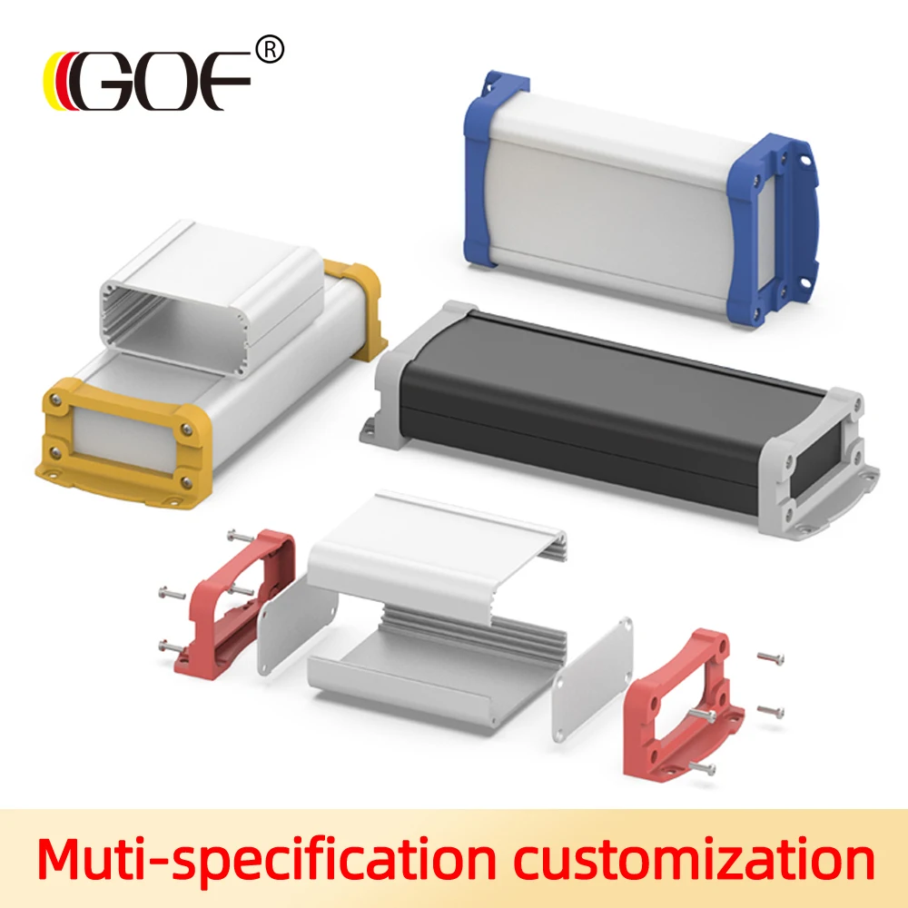 Powder Coated Extruded Design Electronic Boxes Cases Profile Aluminum Profiles Enclosure K12C 75*35MM