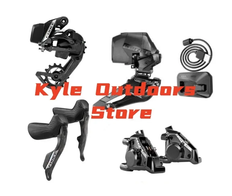 

FORCE AXS E1 Groupset rear/ front derailleur, shift-brake lever, disc brake calipers, rotors, battery charger 2*12S