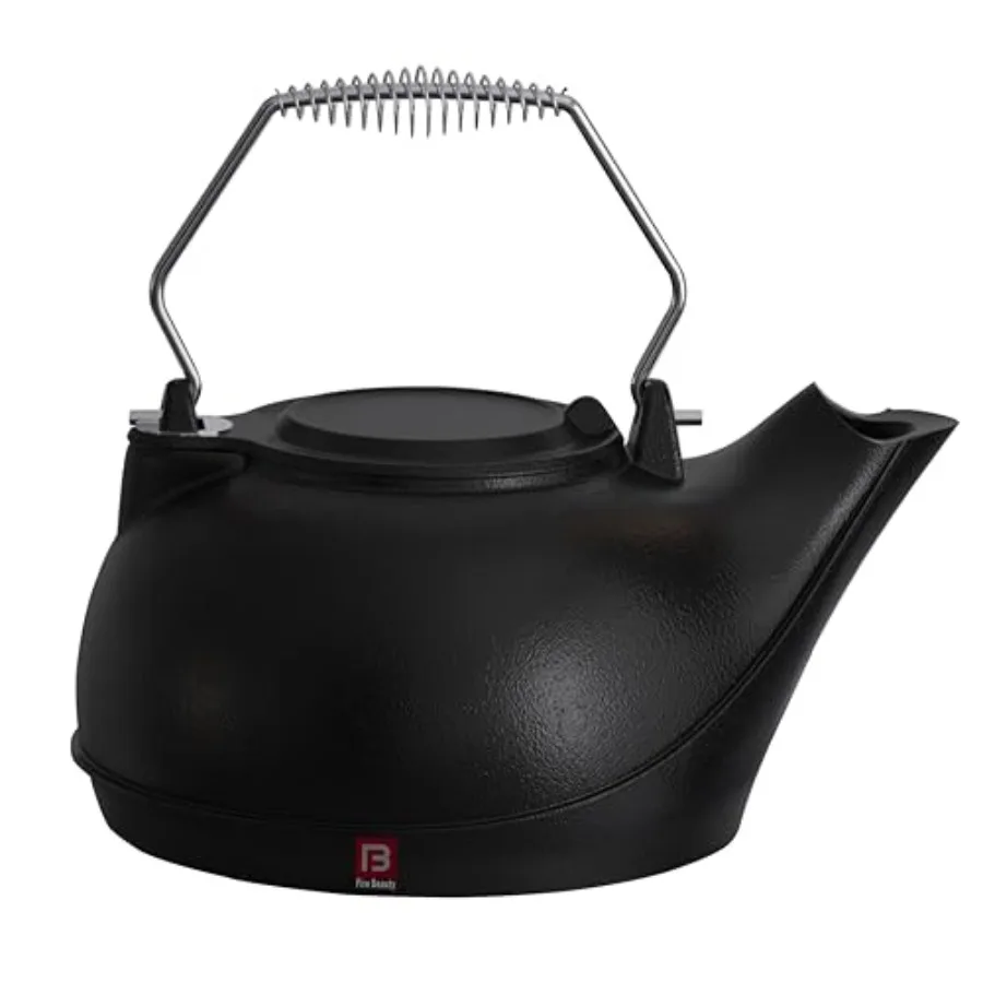 

Humidifying Iron Kettle Stove Humidifier Wood Stove Kettle Cast Iron Chrome handle