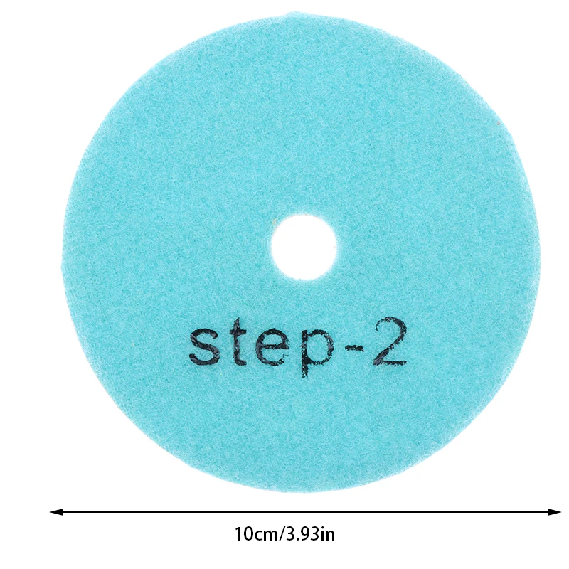 3PC Polishing Pad 4 Inch 100mm Dry/Wet Diamond 3 Step Polishing Pads Granite Polishing Tool Marble Grinding Pads