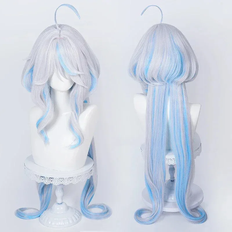 게임 원신 임팩트 후리나 코스프레 가발 로즈 네트워크 롱 포칼로스 애니메이션 내열성 합성 헤어 가발 yi;4
