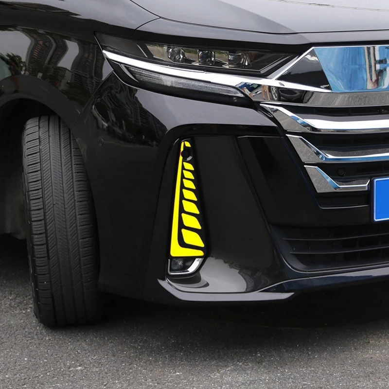 

Dne-zCar Front Fog Lights Three-Color Daytime Running Light Dynamic Turn Signal Lights for Toyota Alphard Vellfire 40