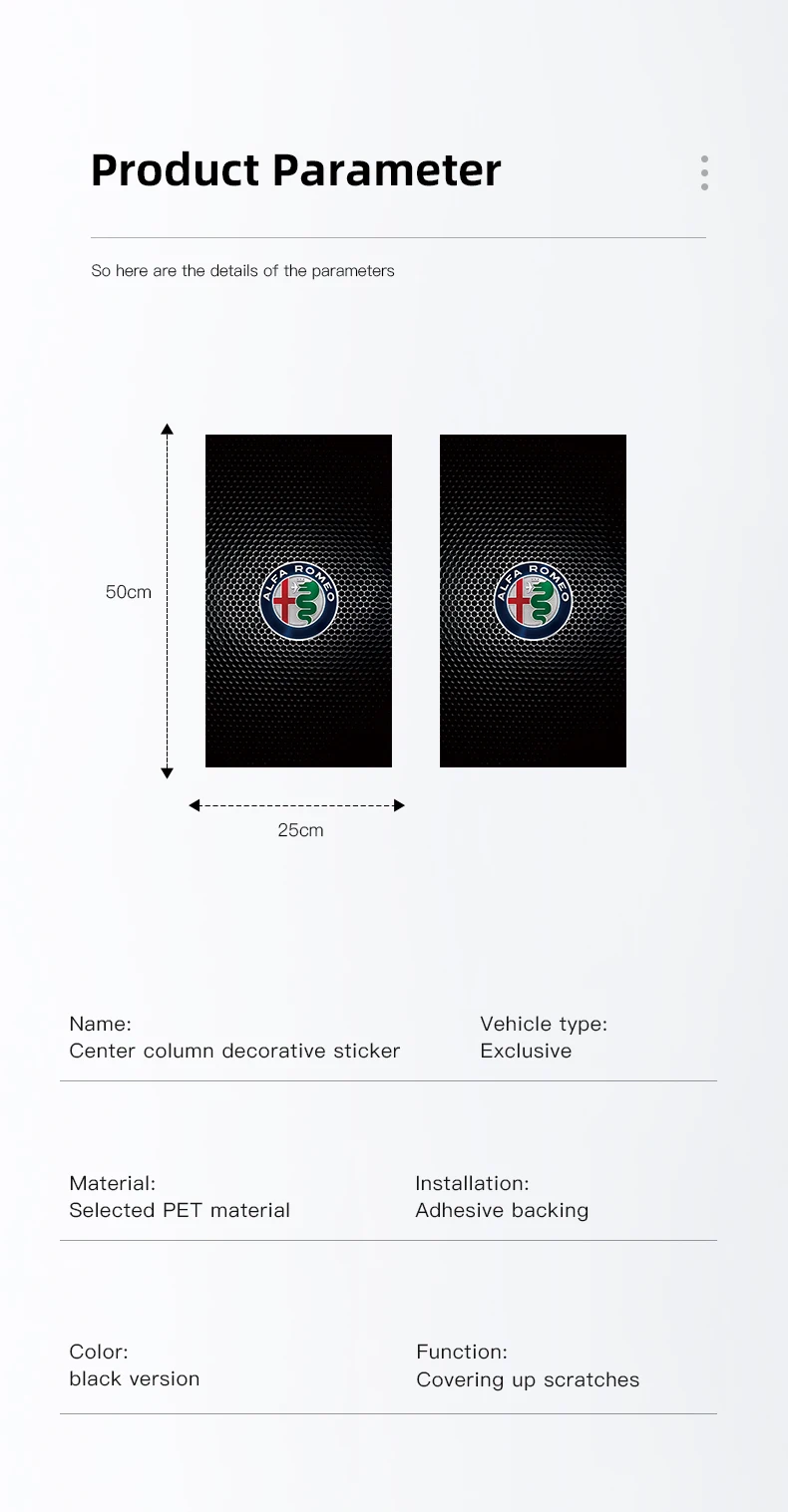 Alfa Romeo B-Stijl Stickers - Sfeerimpressie