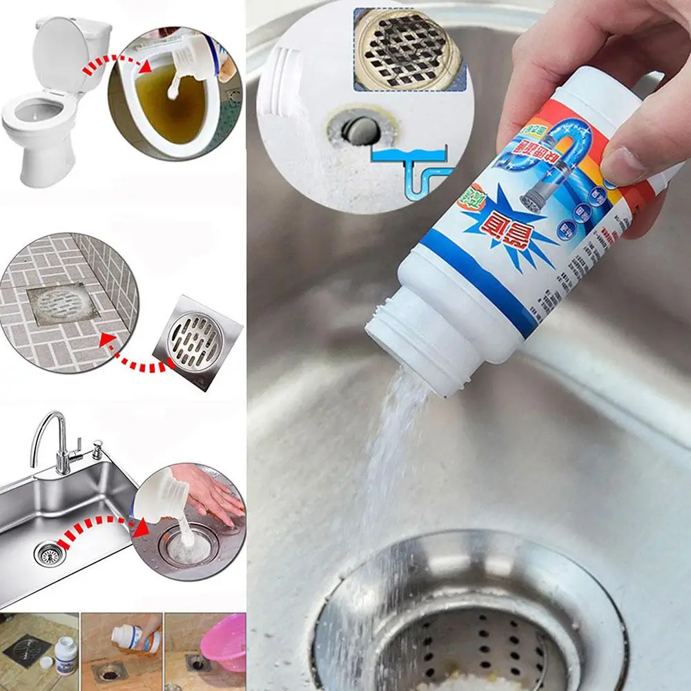 Kitchen Pipe Dredge Agent Sink Bathroom Cleaning Deodorization Sink Toilet Hair Strong Floor Drain Sewer Cleaner Cleaning D R4F6