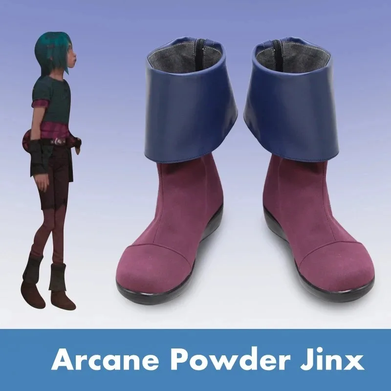 Peluca de disfraz de Cosplay LOL Arcane Powder Jinx para mujer para fiesta de Halloween mj:3