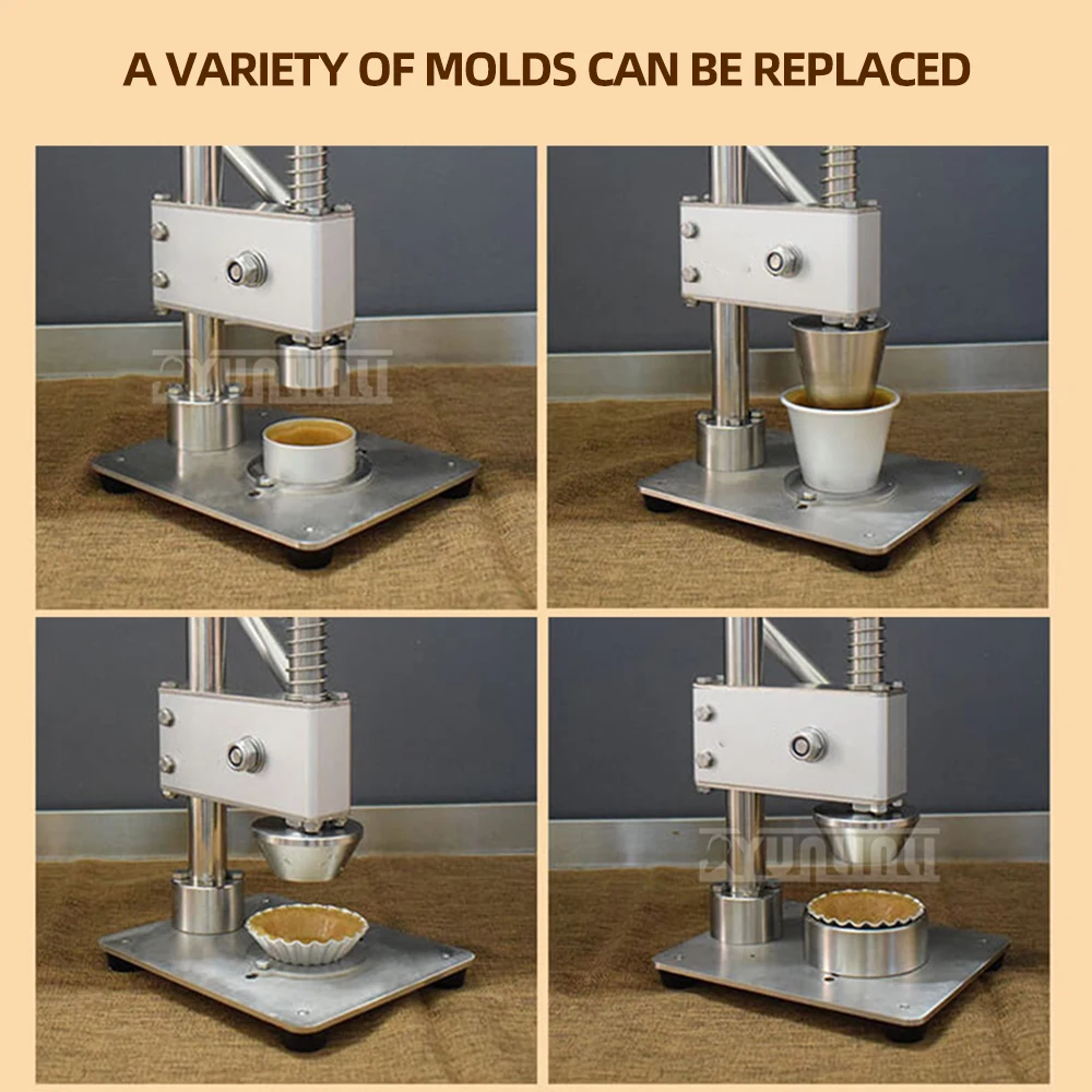 Komercyjna maszyna do formowania tartet Ręczna maszyna do robienia tart jajecznych Prasa do pieczenia Maszyna kształtowa ze stali nierdzewnej
